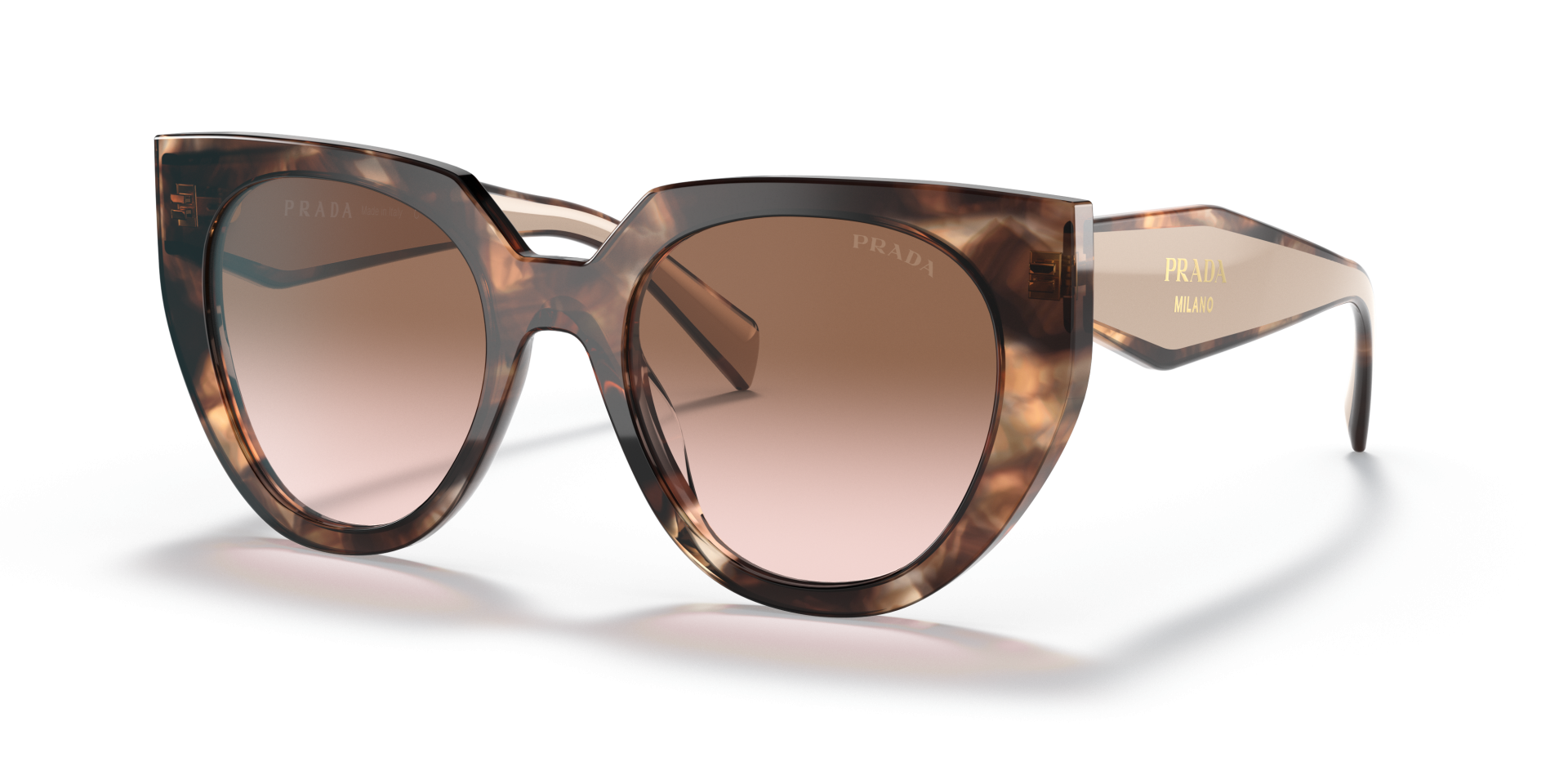 0PR_14WS__01R0A6__STD__shad__qt Gafas de sol Prada Caramelo Carey/Marrón Polvo Degradado | PRADA PR 14WS Caramelo Carey/Marrón Polvo Degradado - Imagen 1