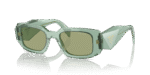Gafas de sol Prada transparentes verde salvia con espejo interior plateado | PRADA PR 17WS Transparentes verde salvia con espejo interior plateado