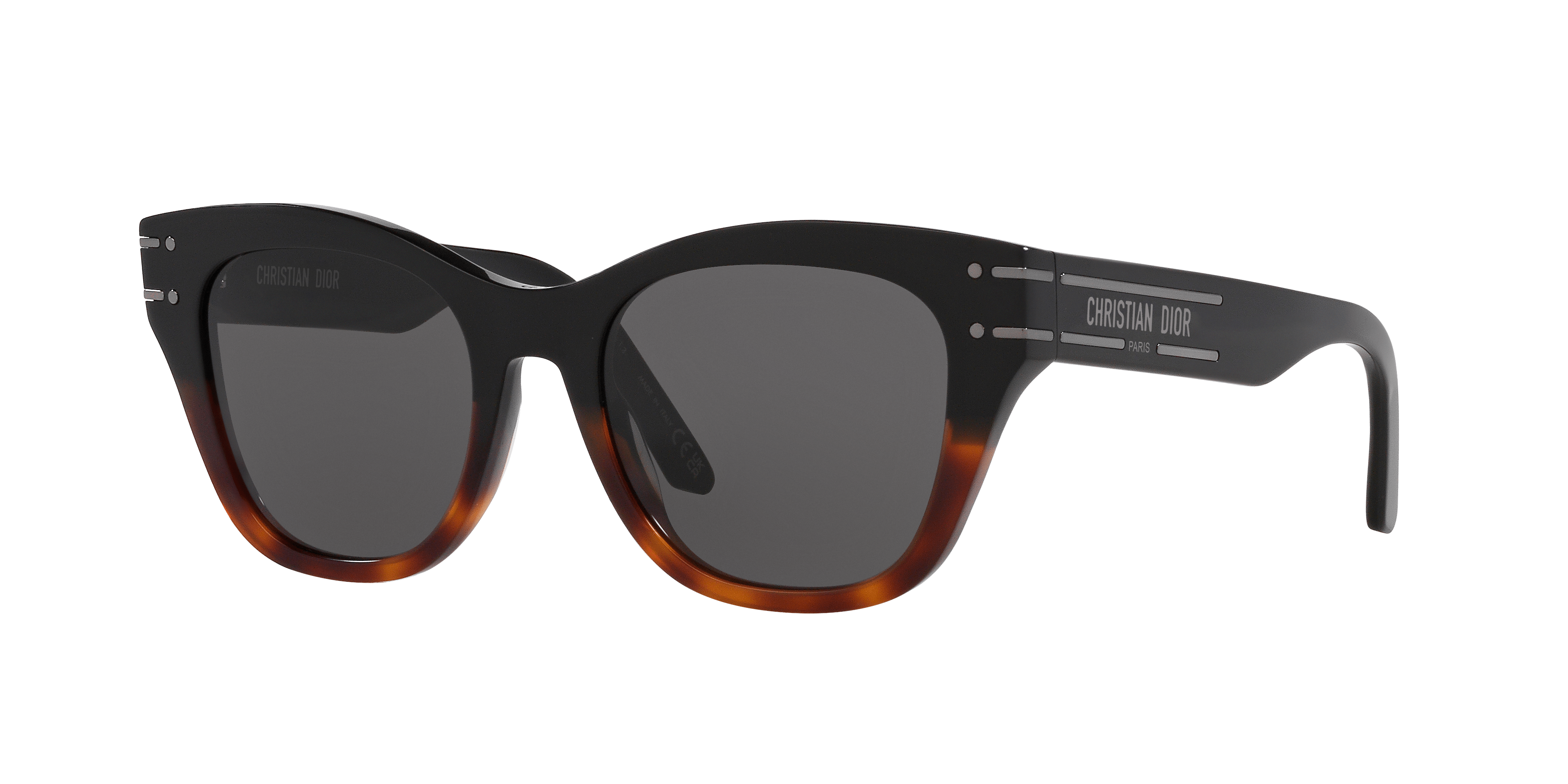 0CD001651__1330B1_030A Gafas de sol Dior DiorSignature B4I Shiny Black-Smoke | Dior DiorSignature B4I Shiny Black-Smoke - Imagen 1